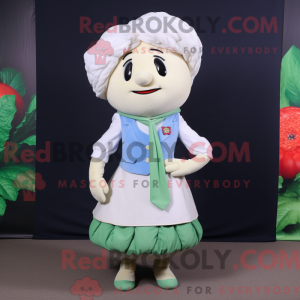 Cauliflower mascot costume...