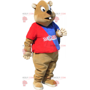 Beaver mascot supporter - Redbrokoly.com