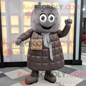 Grå chokoladebarer maskot...