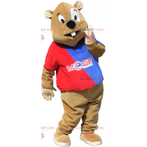Beaver mascotte supporter - Redbrokoly.com