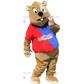 Sostenitore della mascotte del castoro - Redbrokoly.com