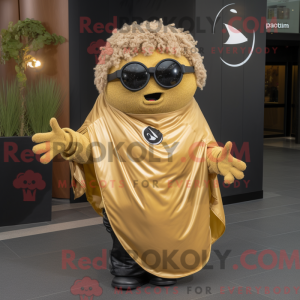 Guld Falafel maskot kostume...
