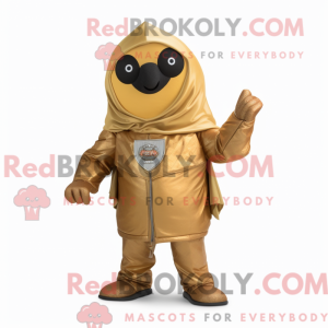 Guld Falafel maskot kostume...