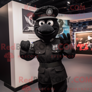 Black Para Commando mascot...