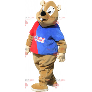 Torcedor do mascote castor - Redbrokoly.com