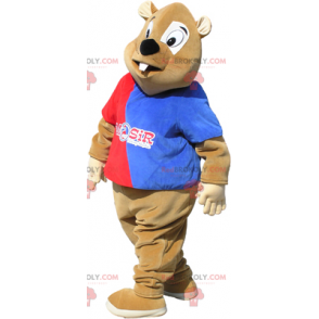 Bæver maskot supporter - Redbrokoly.com