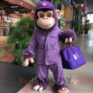 Lilla chimpanse maskot...