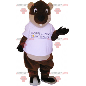 Beaver maskot runde øjne - Redbrokoly.com