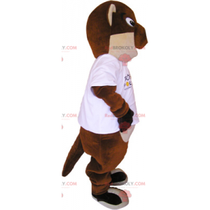 Biber Maskottchen runde Augen - Redbrokoly.com