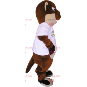 Bever mascotte ronde ogen - Redbrokoly.com