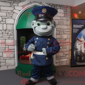 Navy Irish Castle mascotte...