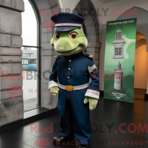 Navy Irish Castle mascotte...