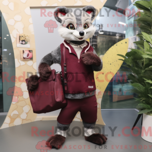 Máscara Maroon Civet com...