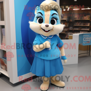 Blue Chipmunk mascot...