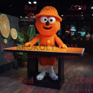 Oranje pingpongtafel...