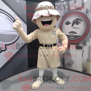 Beige Knife Thrower maskot...