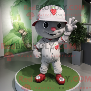 Grå jordbær maskot kostume...
