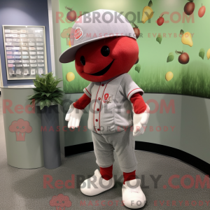 Grå jordbær maskot kostume...