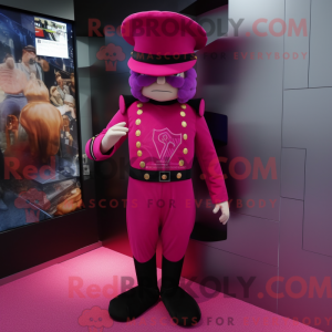 Máscara magenta do soldado...