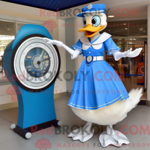 Blue Goose maskot kostume...