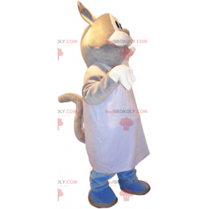 Cat mascot with white apron - Redbrokoly.com