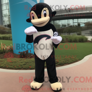 Crème orka-mascottekostuum...