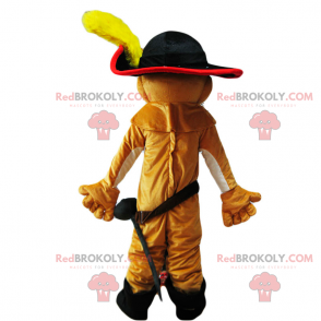 Mascotte de chat botte - Redbrokoly.com