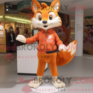 Fox maskot kostyme karaktär...