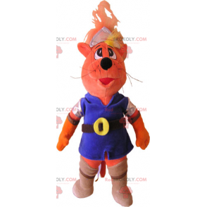 Mascotte gatto in abito da cavaliere - Redbrokoly.com