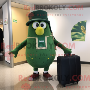 Zucchini maskot kostume...