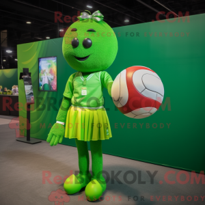 Groene volleybalbal...