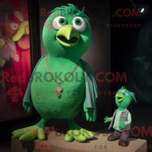 Green Dove maskot kostume...