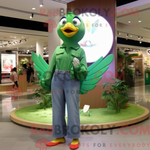 Groene Dove mascotte...