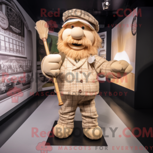 Beige sækkepibe maskot...