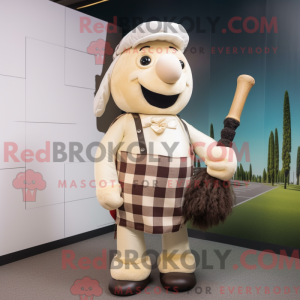 Beige sækkepibe maskot...
