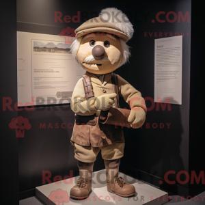 Beige sækkepibe maskot...