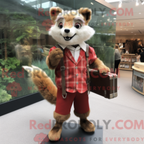 Fantasia de mascote de Marta com shorts e pastas - Mascotes Marta - REBROKO_286281 - RedBrokoly.com