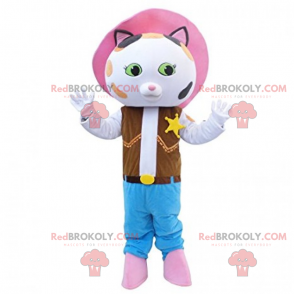 Traje de vaquero de mascota gato - Redbrokoly.com