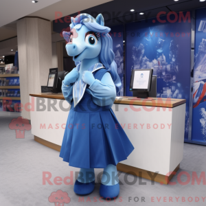 Blue Mare mascottekostuum...