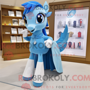 Blue Mare maskotdraktfigur...