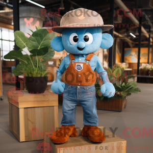 Rust blomkål maskot drakt...