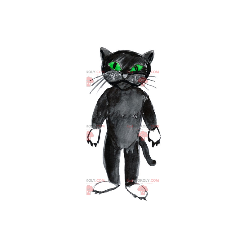 Black cat mascot - Redbrokoly.com