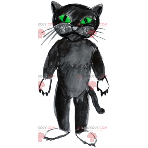 Schwarzes Katzenmaskottchen - Redbrokoly.com