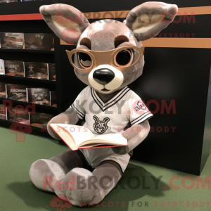 Sølv rådyr maskot kostume...
