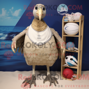 Beige Guinea Fowl mascot...