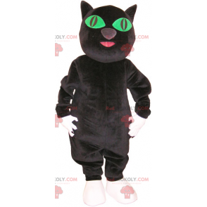 Černá kočka maskot - Redbrokoly.com