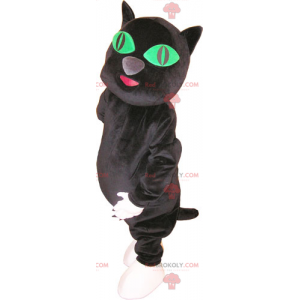 Černá kočka maskot - Redbrokoly.com