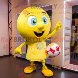 Lemon Yellow Soccer Goal...