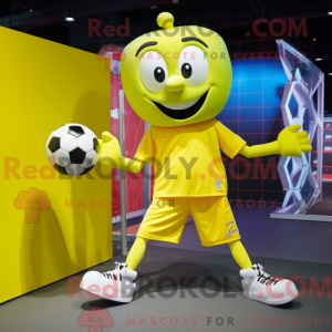 Lemon Yellow Soccer Goal...