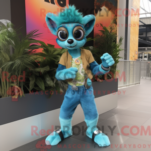 Turquoise Lemur mascotte...
